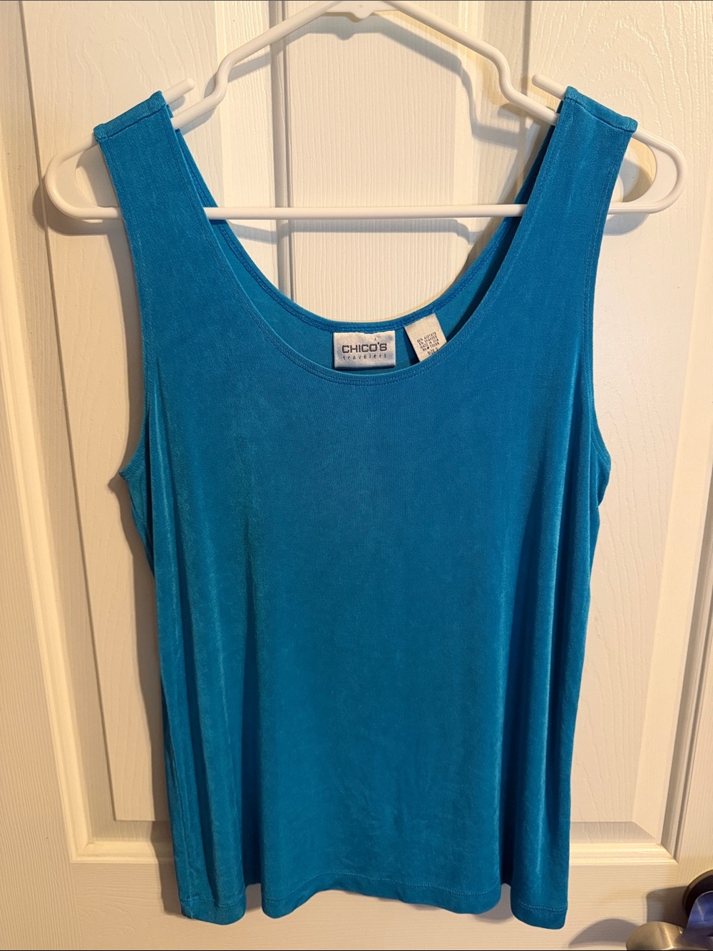 Chico's Teal Blue Scoop Neck Tank Top